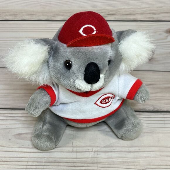 VTG Cincinnati Reds Koala Bear Plush Steven Smith Stuffed Animal w/Hat MLB -RARE - Picture 7 of 15